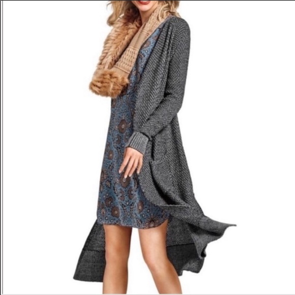 CAbi Jackets & Blazers - • cabi • lara long duster open knit cardigan M